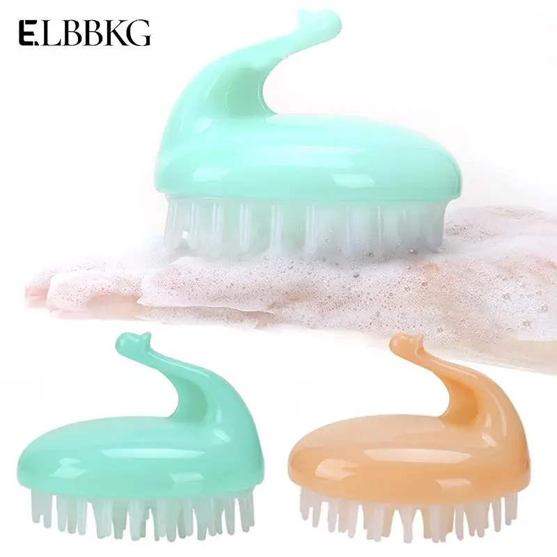 

Silicone Scalp Massage Brush Washing Comb Mini Head Meridian Massage Wide Tooth Handheld Comb