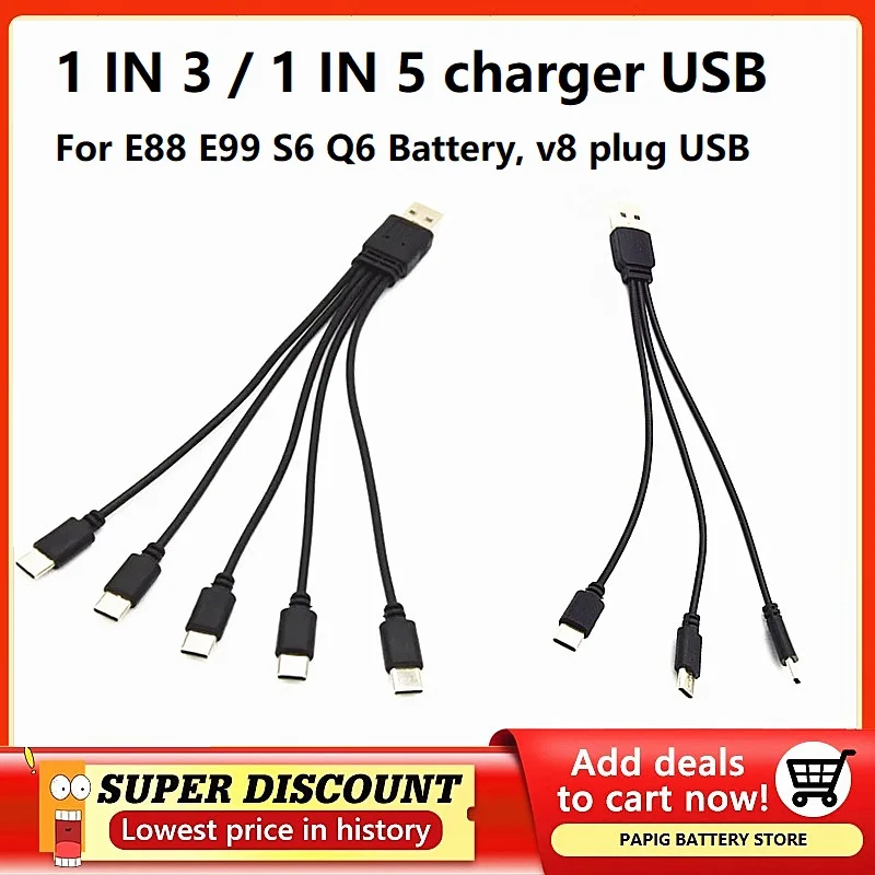 Зарядное устройство 1IN3 1 в 5 зарядное USB один на три с тремя микро-интерфейсами для