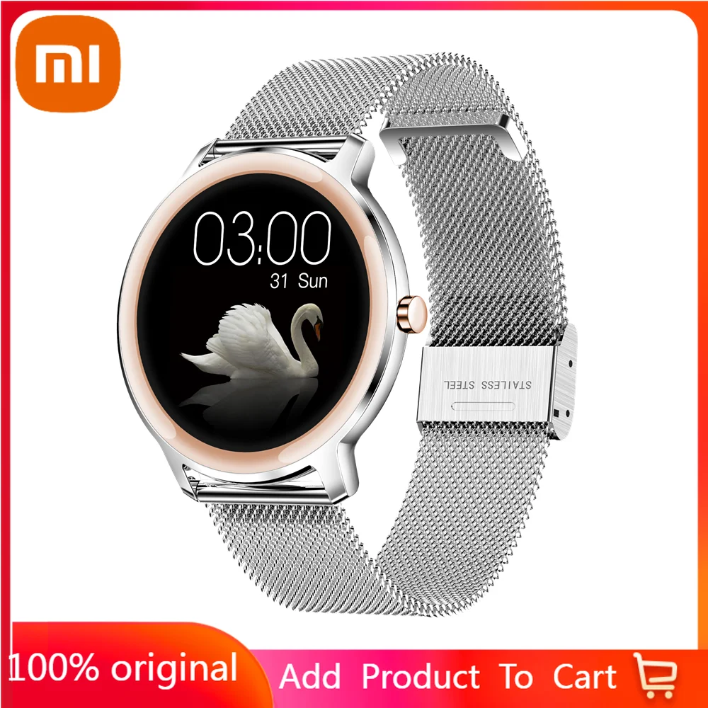 

Смарт-часы Xiaomi женские с поддержкой Bluetooth 5,0 и сенсорным экраном