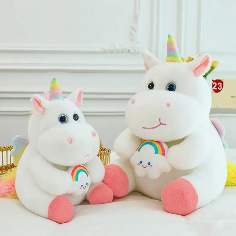 

Unicoorn Stuffed Plush Toys Huggable Plushies Pillow Unique Stuffed Animal Toy Unic0orn Figure Cuddly Cushion For Toddler Gift
