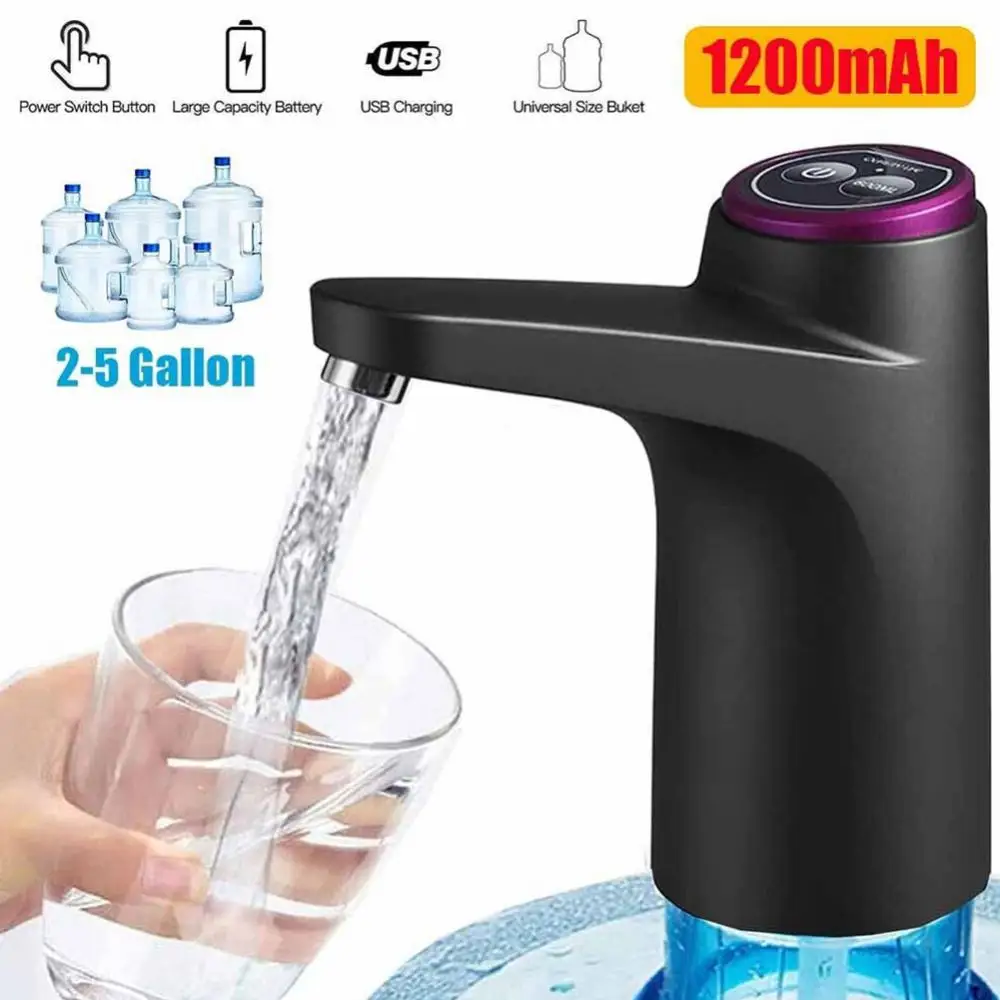 

Electric Water Pump Bottled Automatic Water Dispenser USB Rechargeable Drinking Fountain Household Gallon Drinking Bottle Switch