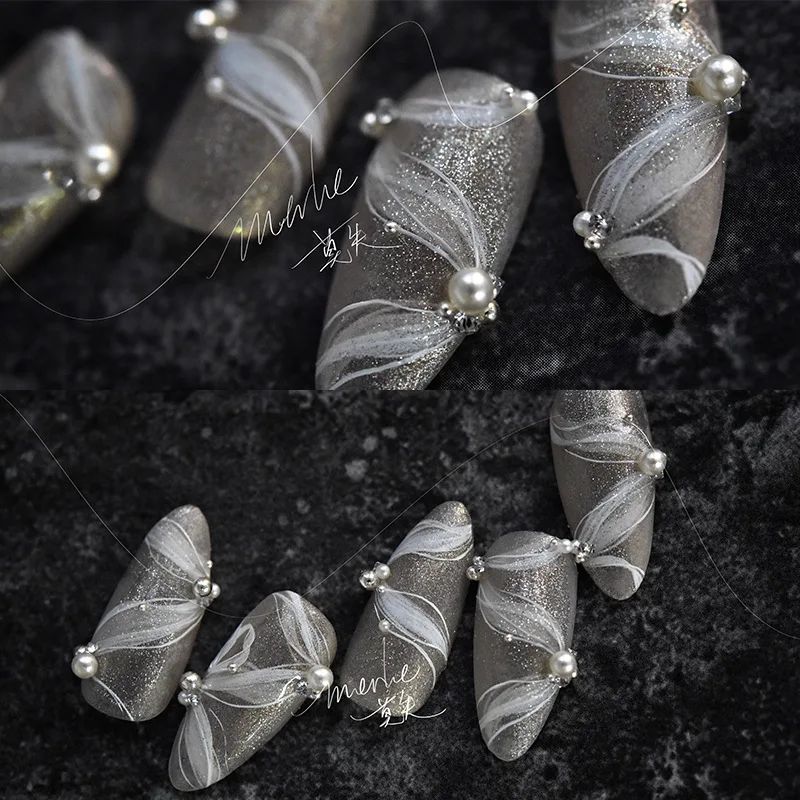 Новое ремесло 3D аппликация для ногтей японская наклейка ленточный стример