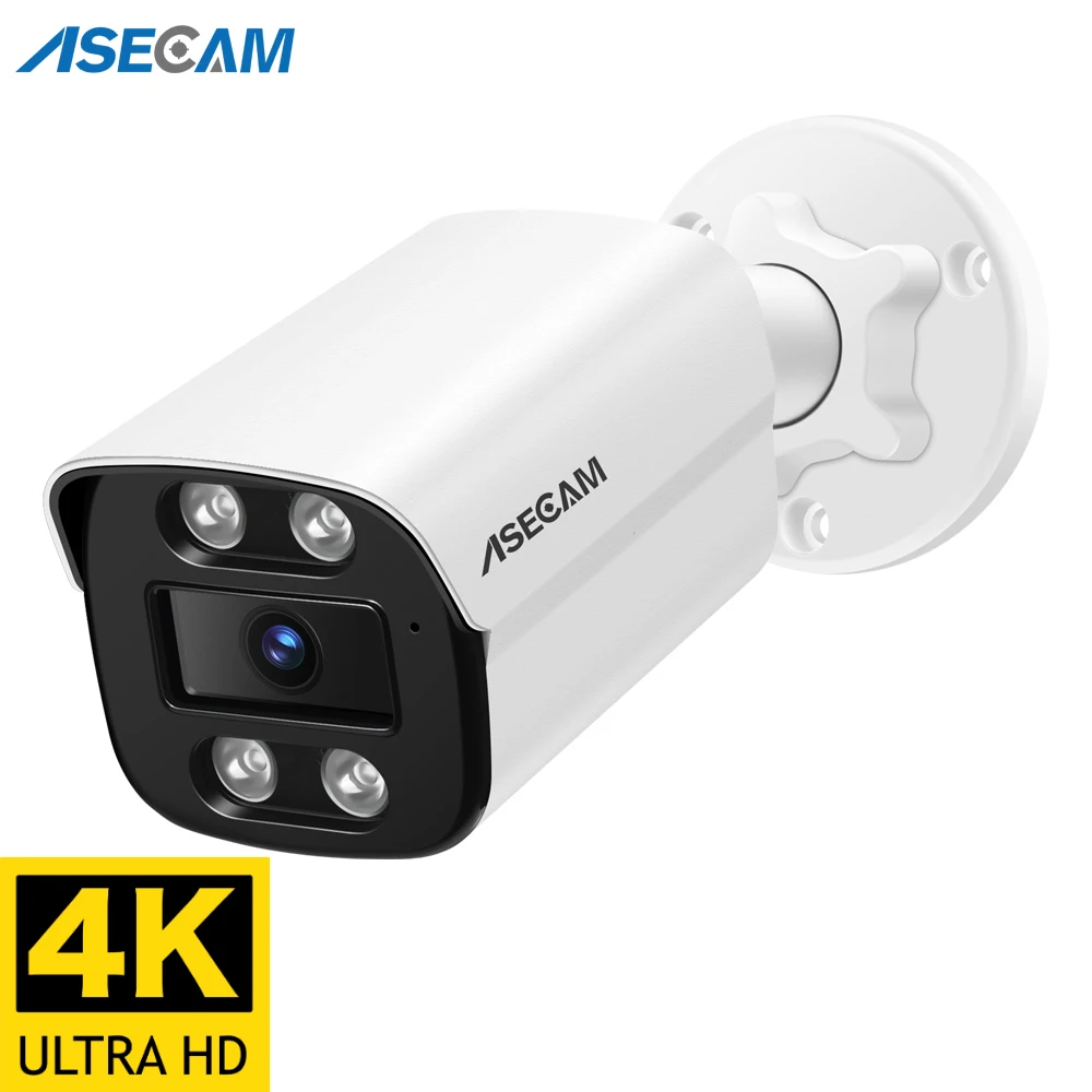 ASECAM 4K 8MP камера POE H.265 видео наблюдение