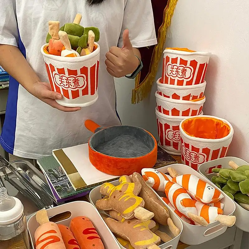 Мягкая еда плюшевая игрушка тематическая с дизайном Oden креативный набор игрушек