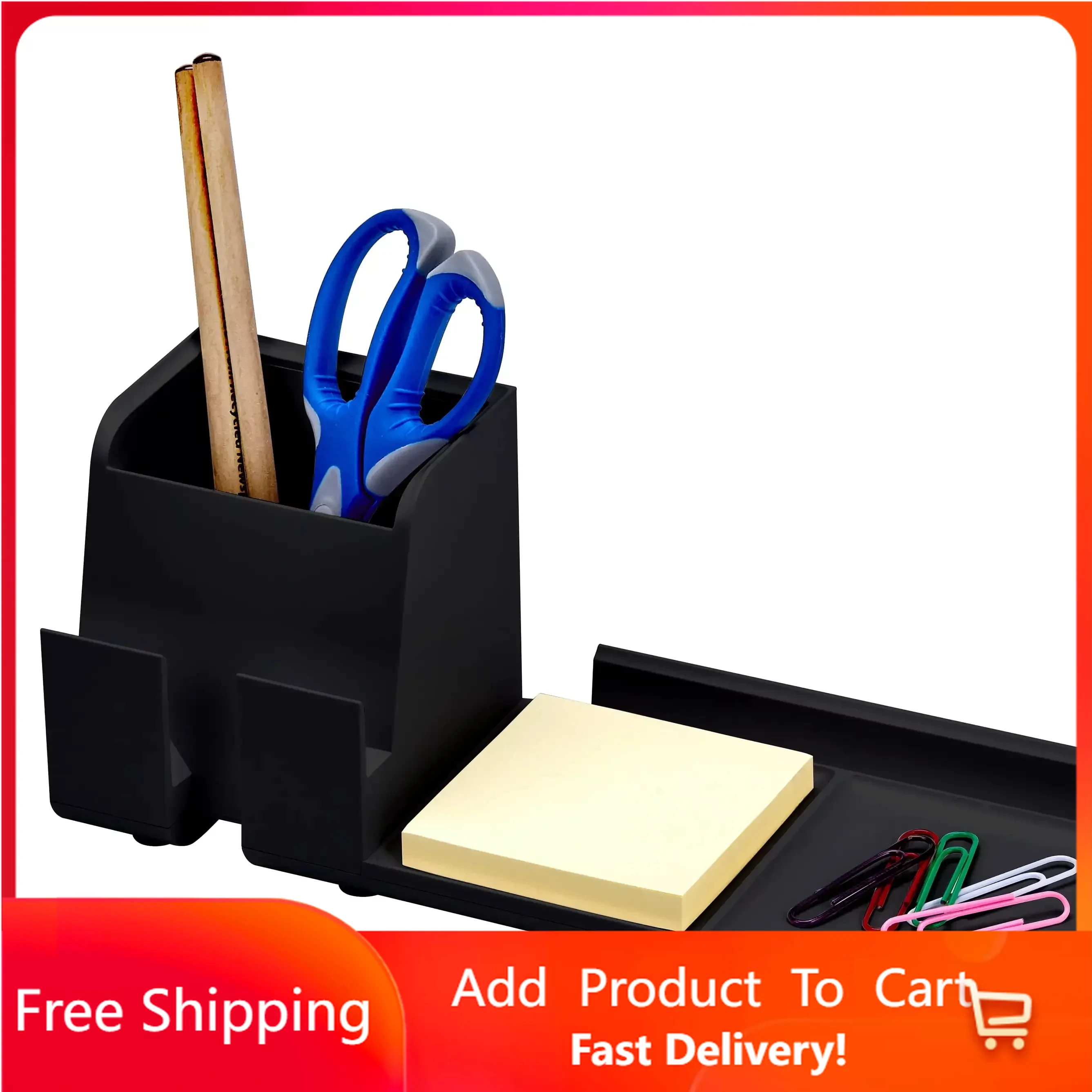 

Charging Desk Organizer Base, USB Phone Stand Compatible with Cell Phones & Tablets, Black Rapid Transit