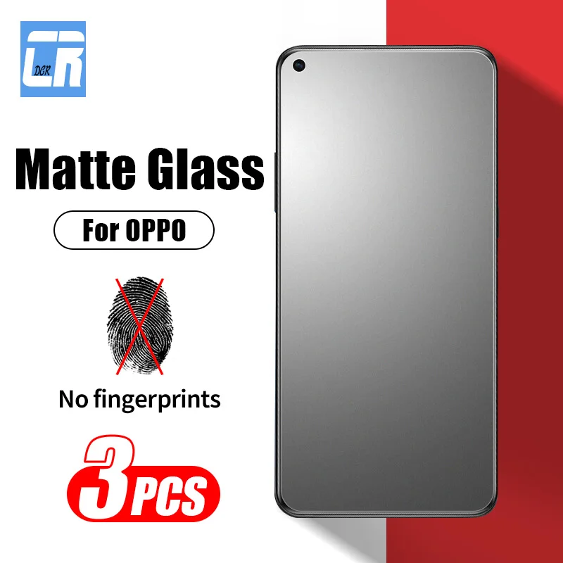 3Pcs Matte Frosted Protective Glass for Oppo Find X5 X3 X2 Lite Screen Protector for Oppo Reno 7 6 5 4 Lite 7z 6z 5z 4z 5k Glass