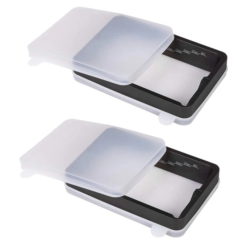 

2 Pack Photon Tank Kit Light Curing 3D Printer Parts 3D Printer Tank Kit Resin Tank With Translucent Silicone Sleeve