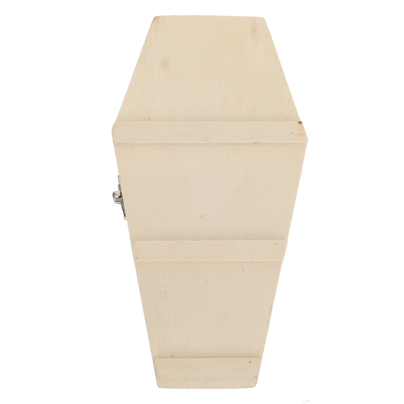 

1pc Box Hexagonal Coffin Wooden Box Candy Storage Box DIY Accessories