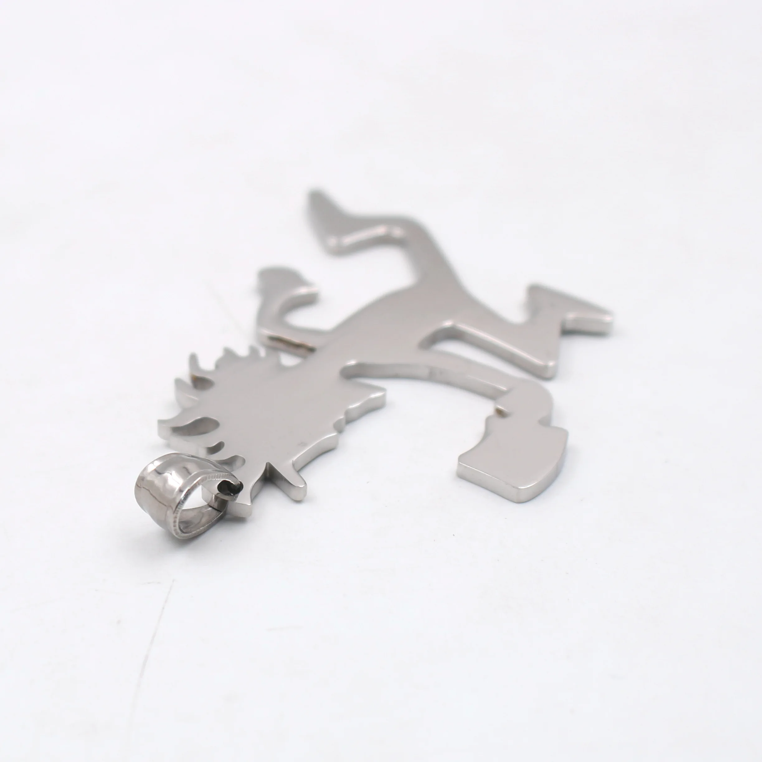 Silver Juggalo Hatchetman Charm Stainless Steel ICP Hatchet Man Pendant Necklace 4mm24'' Chain |