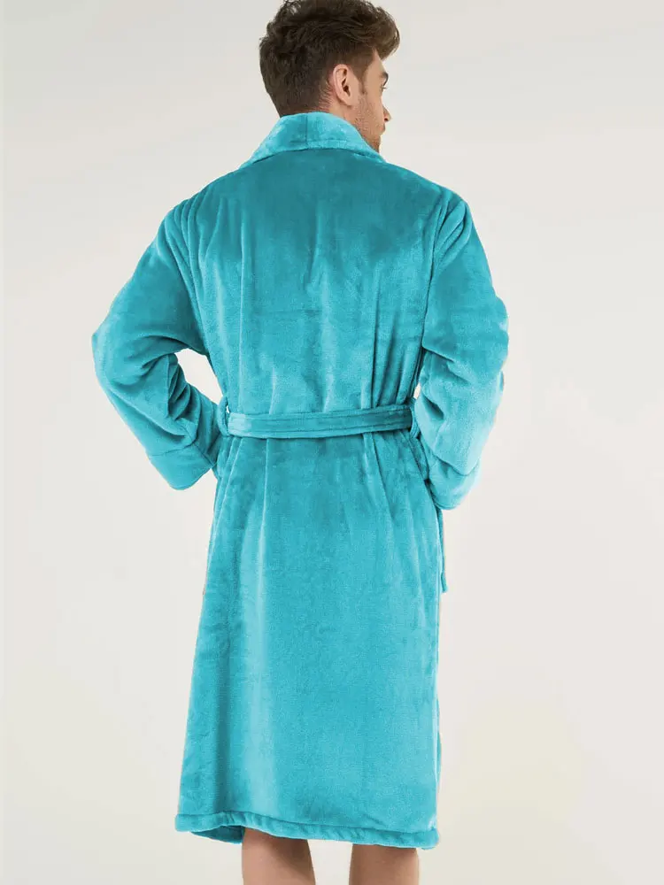 LEDP Микрофлисовый мужской халат