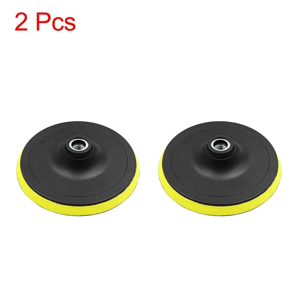

2pcs 6 Inch Car Polishing Plate Automotive M16 Pad Backing Plate Hook Loop Polisher Buffing Polishing Disc Car Maintenance Tools
