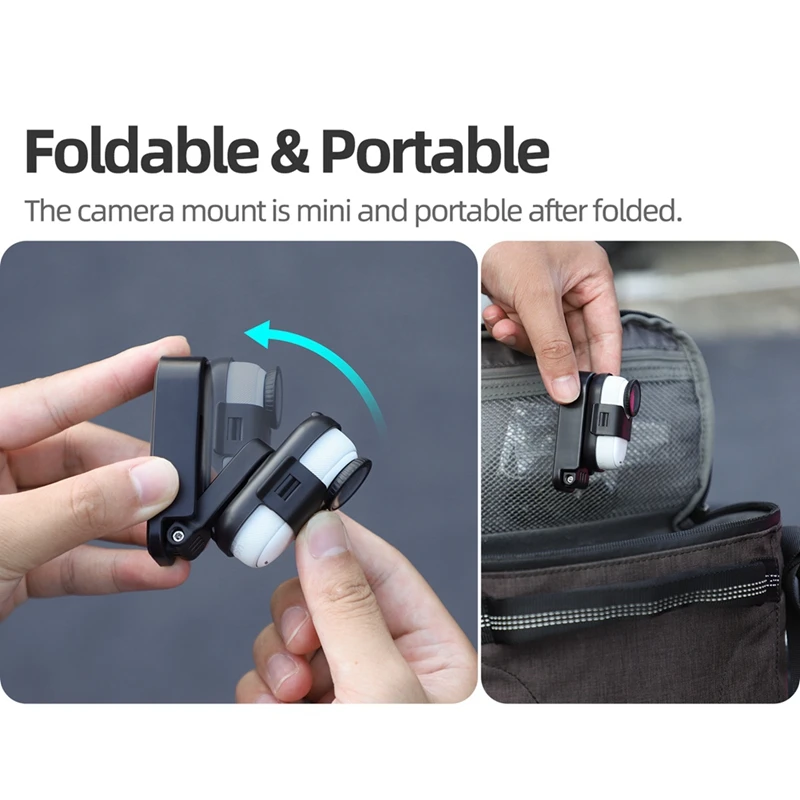 Адаптер магнитного зажима для камеры SUNNYLIFE Insta360 GO3S 360 ° Складной адаптер с