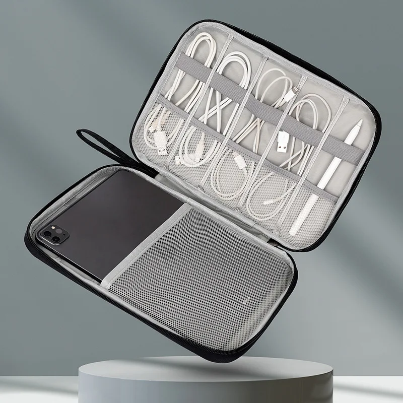 

convenient Digital Storage Bags household Anti-collision Data Cable Power Bank Organize Zipper Pouch Electronic Protective pack