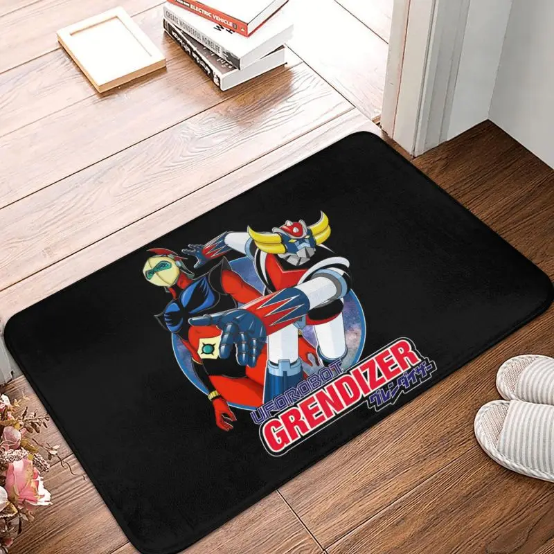 

Grendizer And Actarus Door Floor Kitchen Bath Mats Anti-Slip Indoor UFO Robot Goldrake Doormat Entrance Rug Footpad Carpet