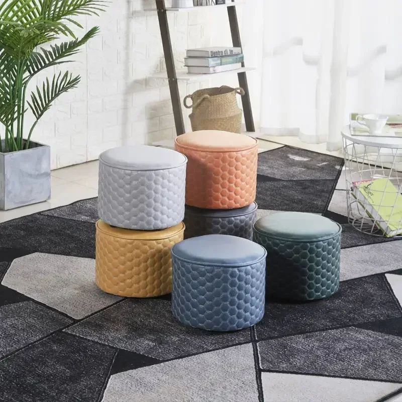 Стулья бытовые художественные круглые отвалы низкий стул для обуви сменный