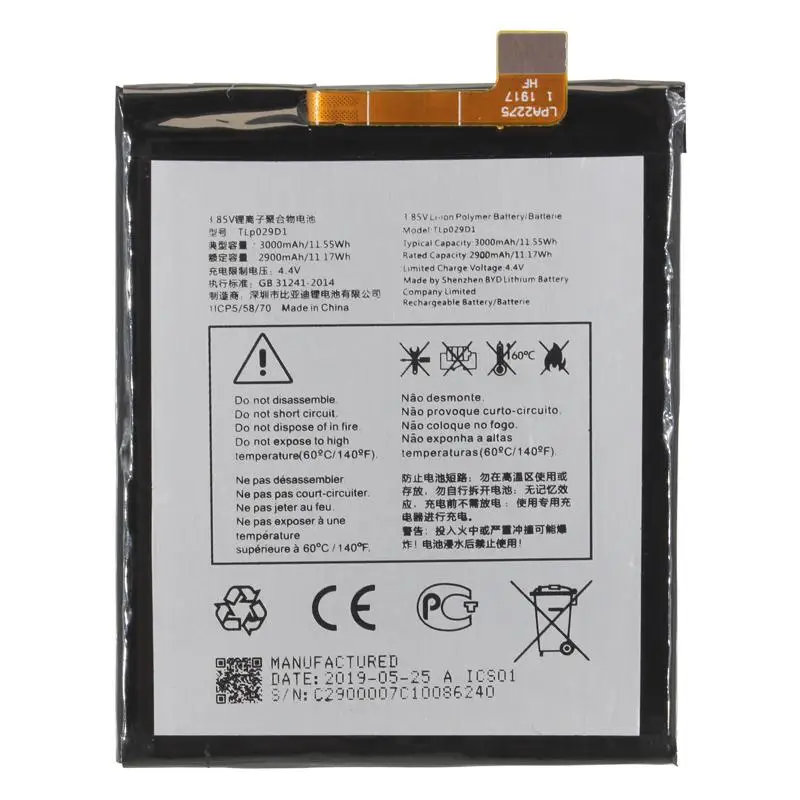 Аккумуляторная батарея для Alcatel 3X 5058I (TLp029D1) |