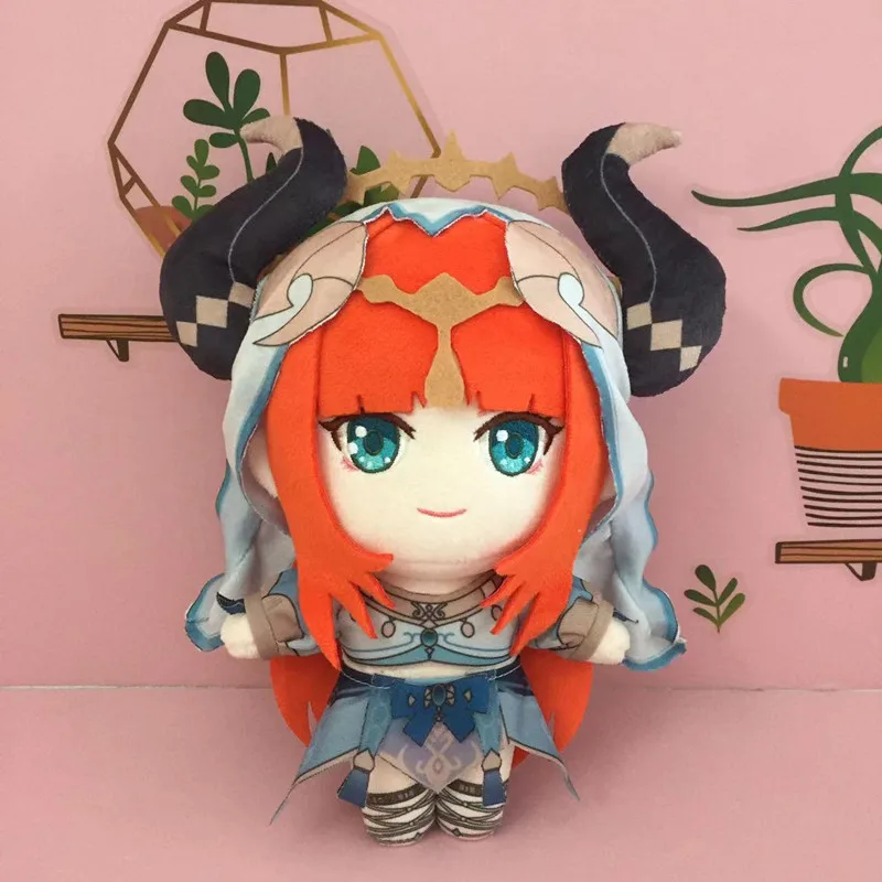 

20cm Kawaii Genshin Impact Nilou Plush Doll Pillows Cosplay Cartoon Props Accessories Kids Toy Halloween Gifts Cute Soft Stuffed