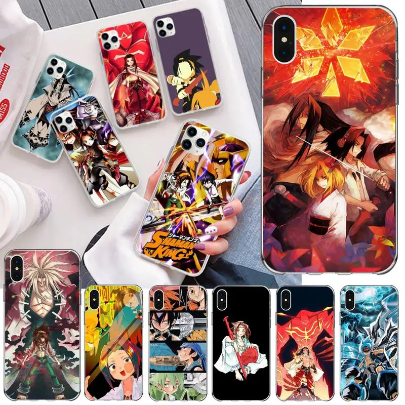 Чехол для телефона с аниме Shaman King iphone 13 12 11 Pro Mini XS Max 8 7 Plus X SE 2020 XR силиконовый