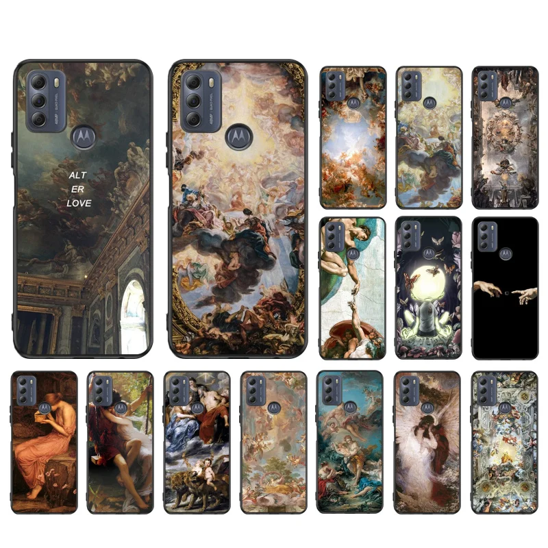 

Renaissance art Paint Phone Case for Motorola Moto Edge 20 Pro Edge 20 Lite E7 Power E40 E20 One Action G10 G Play G8 G9 G60 G50