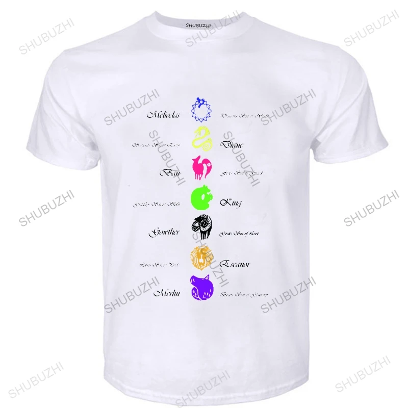 

Japanese Manga Seven Deadly Sins T Shirt Men Cotton Leisure T-shirt shubuzhi brand tshirt Anime Nanatsu No Taizai Meliodas Tees