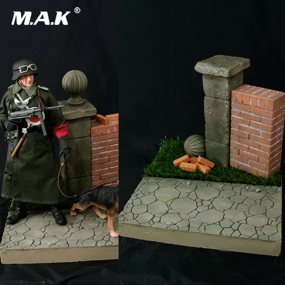 

1/6 Scale Soldiers Scene Accessories S0012 Grassland Court Platform Scene Model for 12'' World War II Solider Action Figure