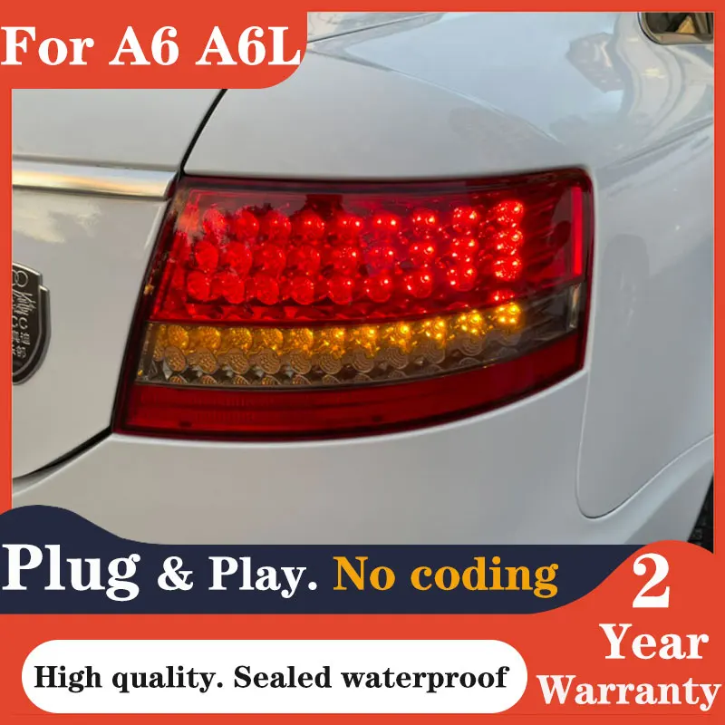 

Taillight For Audi A6 A6L 2005-2008 C6 LED Dynamic Tail Light Rear Fog Lamp Turn Signal Highlight Reversing Brake Accessories