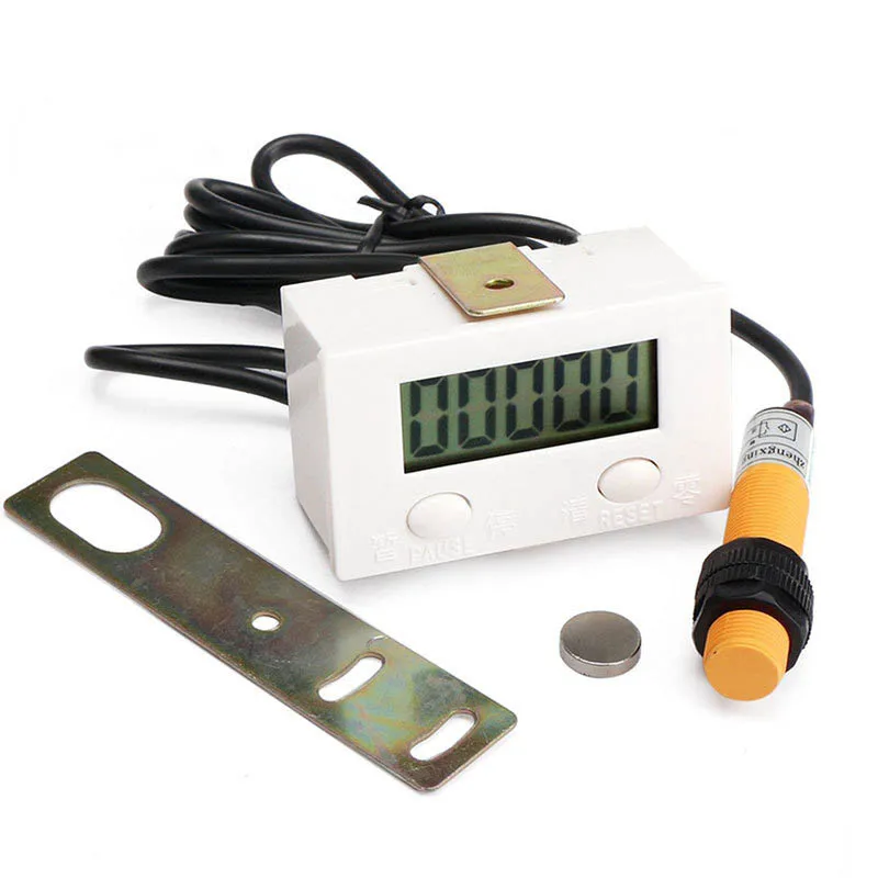 

Electronic Counter Proximity Industrial Magnetic Sensor Switch Digital Display Punch Counter Automatic Induction Counter Meter