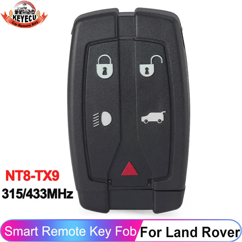 

5 Button 433/315MHz Key Fob NT8-TX9 For Land Rover Freelander LR2 2007 2008 2009 2010 2011 2012 2013 PCF7945A ID46 Smart Remote