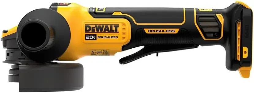 Фото DEWALT FLEXVOLT ADVANTAGE 20 В MAX* Угловая шлифовальная машина, лопастной переключатель, от 4 до 1/2 дюйма до 5 дюймов, только инструмент (DCG416B) №4