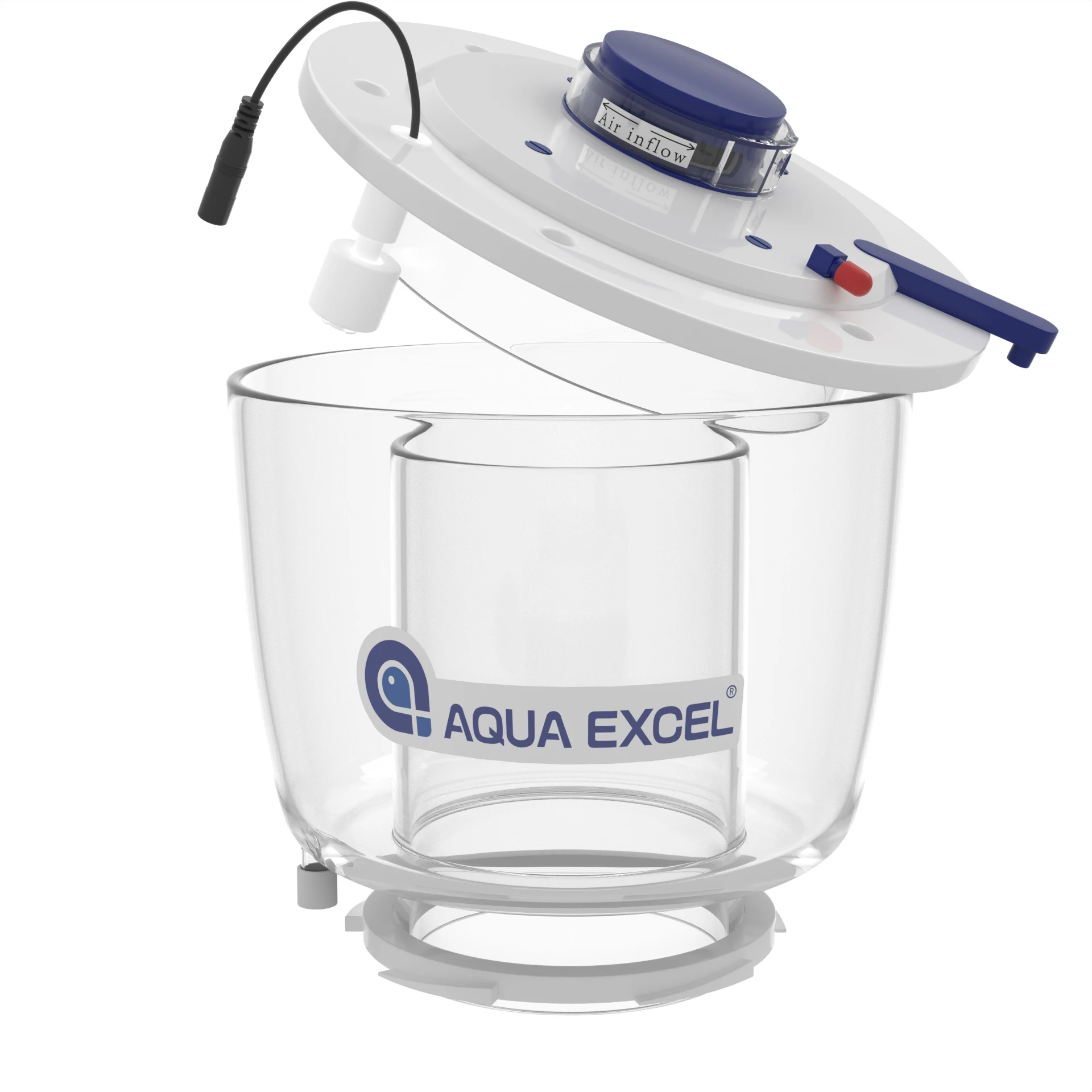Фото Современный внутренний протеиновый скиммер AQUAEXCEL AE-EC50 с насосом постоянного тока для рифовых аквариумов и аквариумов с рыбами №3