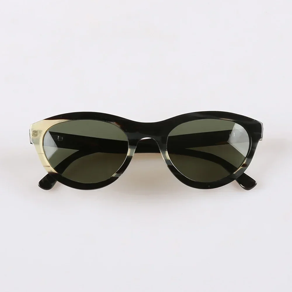 Женские солнцезащитные очки мужские уникальные ретро-кошачий глаз классические