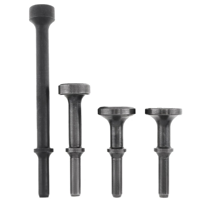 

4Pc Air Chisel Hard Steel Solid Impact Hammer Head Support Pneumatic Tool For Knocking / Rusting Removal