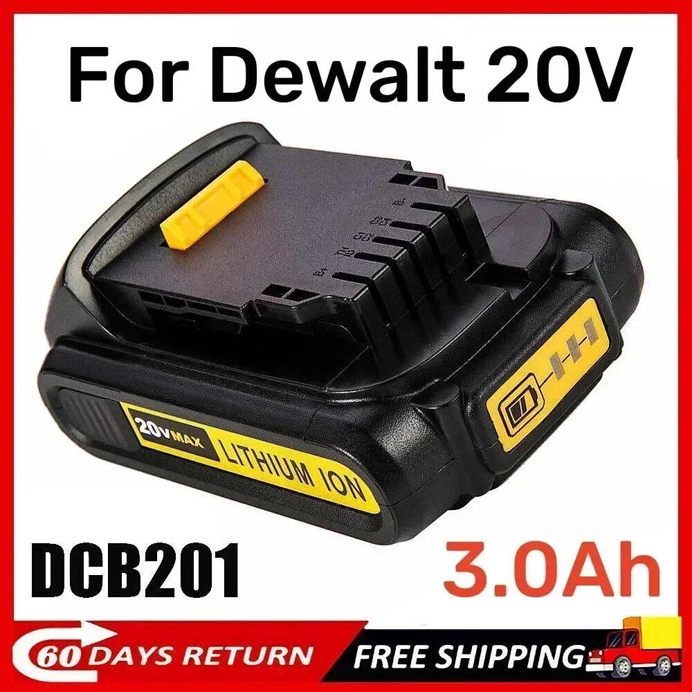 Сменный литиевый аккумулятор 20 В 3 0 Ач DCB201 для DeWalt MAX DCB184 DCB200 DCB182 DCB180 DCB181 DCB206 L50