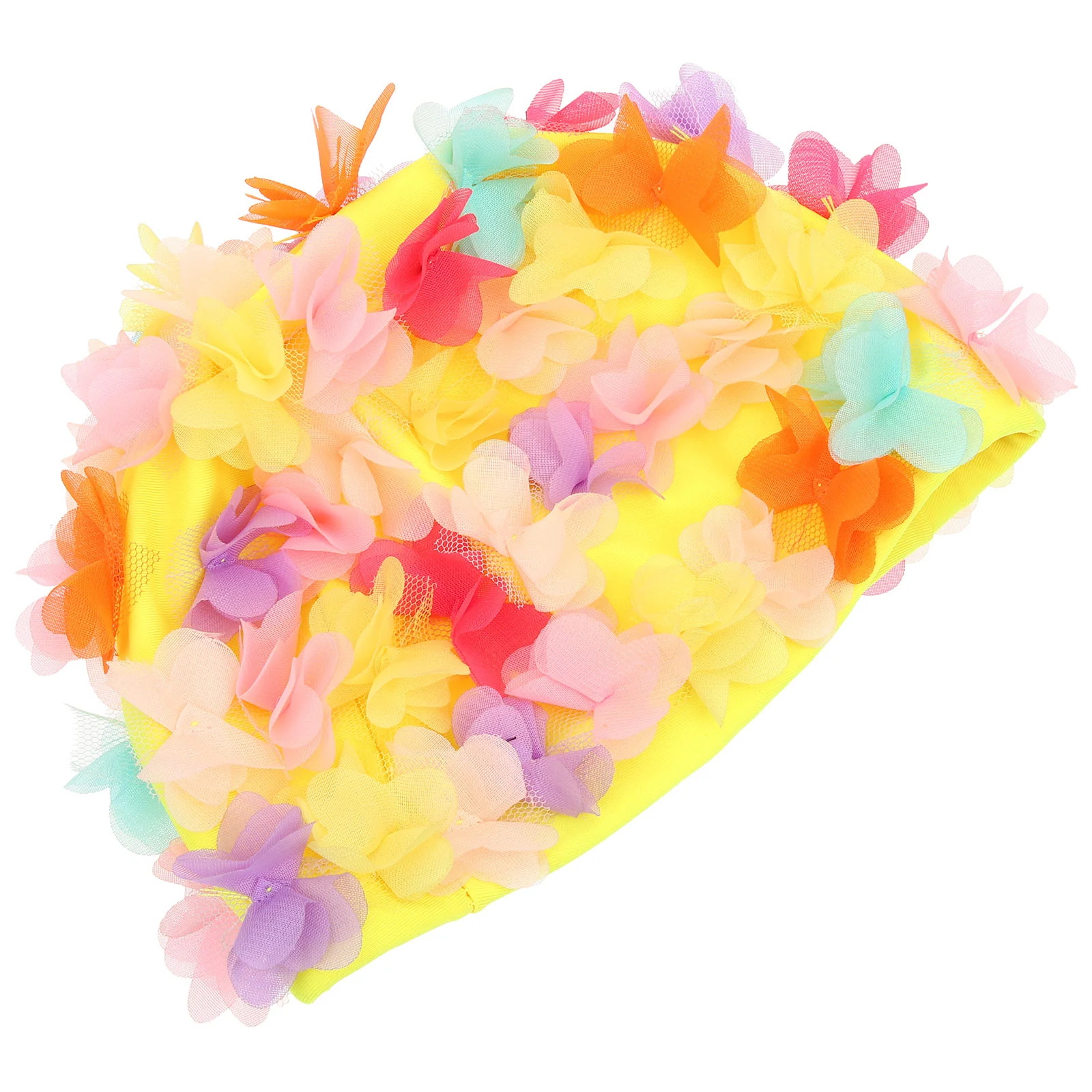 

Petal Shower Cap Swimming Reusable Bath Hat Household Vintage Caps Kids Delicate Bathroom Nylon Floral Petals Miss Retro Decor