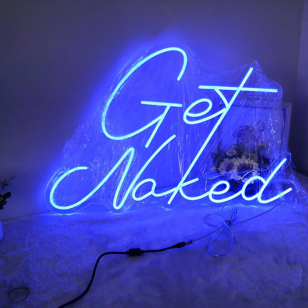 

Get Naked Neon sign Neon Wall Sign Custom neon sign Flex Led Neon Light Sign bar decor shop decor wedding decor Room Decoration