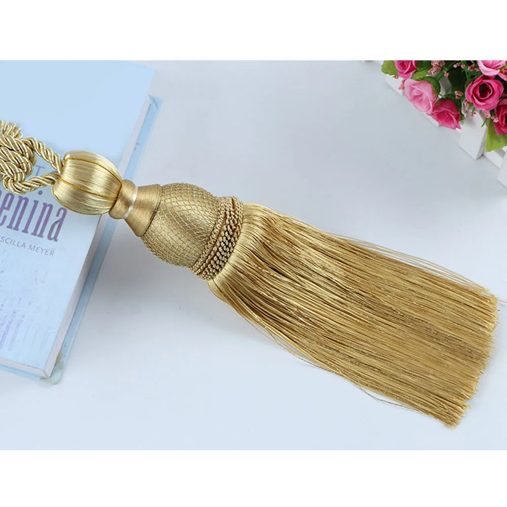 

2 шт. Lob европейские застежки с кисточками и шариками, веревочные зажимы для штор, драпировки, украшения, зажимы для штор, ремешок ручной рабо...