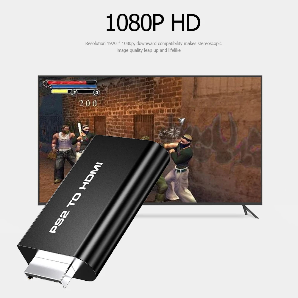 Adapter For PS2 To HDMI-Compatible Audio And Video Synchronization Converter HDTV HDMI-compatible 1080P | Электроника
