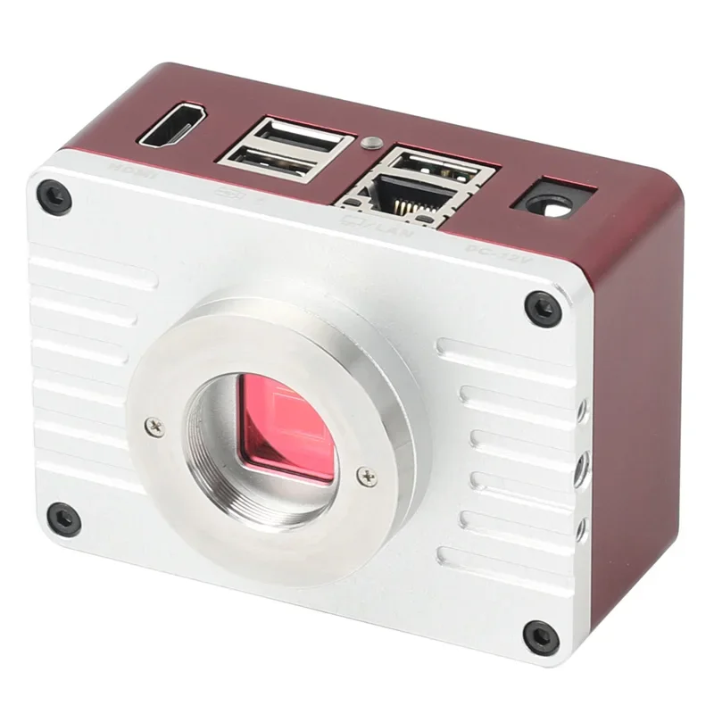 UHD 8MP 4K HDMI USB LAN промышленный микроскоп измерительная камера цифровая электронная