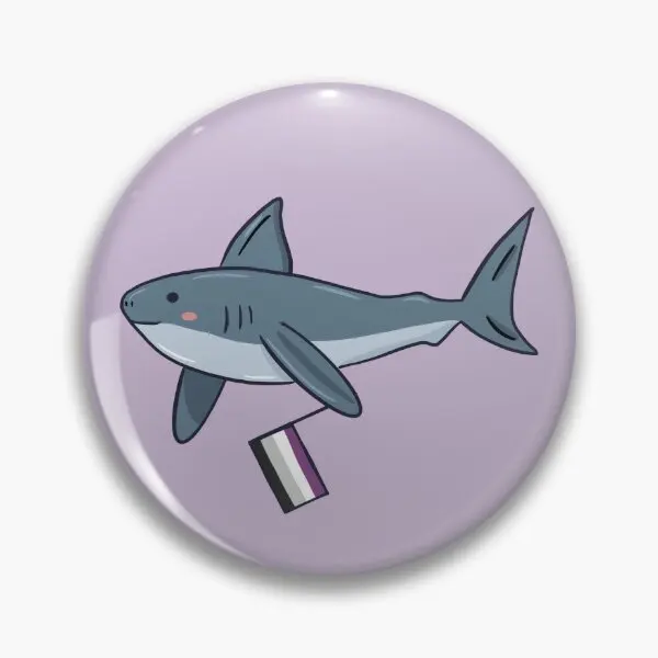 Асексуальная Акула мягкая булавка креативная мультяшная металлическая Милая на