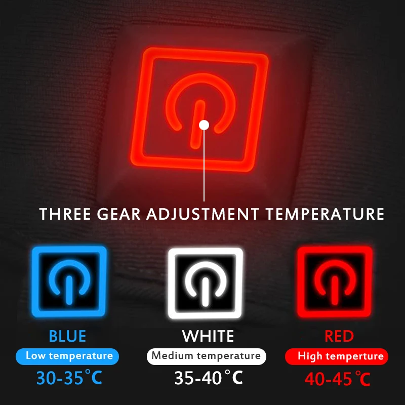 Зимние перчатки с подогревом для электромотоцикла 2 шт.