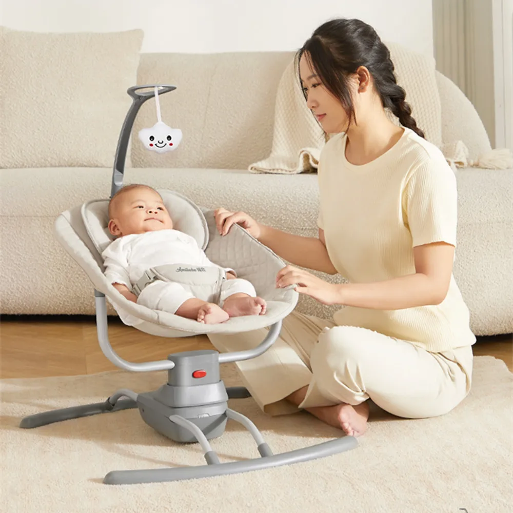 Electric Baby Rocking Chair For Newborn Baby Swing Chair With Remote Control Baby lounger Baby Resting Chair Cradle