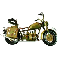 metal retro motorcycle model wrought iron ornament handmade crafts for home bedroom bar decoration motorcycle lovers