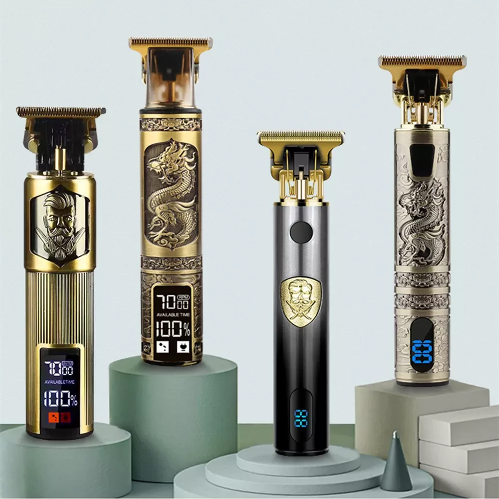 

Barber T9 Retro Men's Barber USB Rechargeable Beard Shaver Precision Trimmer for Men Hair Clipper Professional Shaving