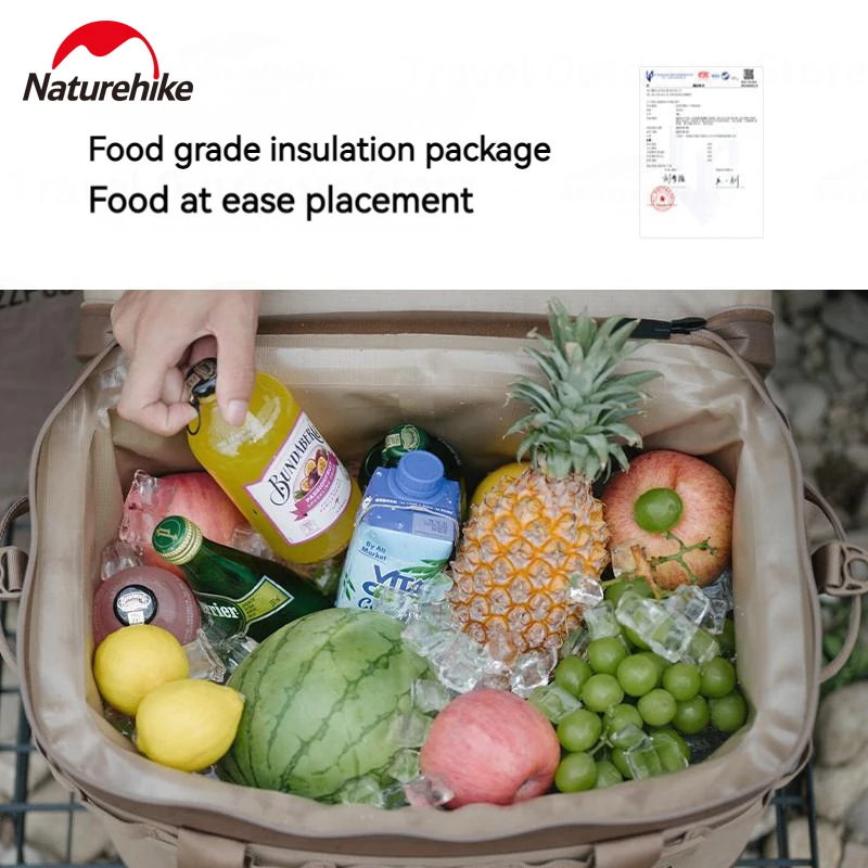 Naturehike Lingxin PRO 48H ТПУ Кемпинг Термальный охладитель Мешок для льда 600D Оксфорд Ткань