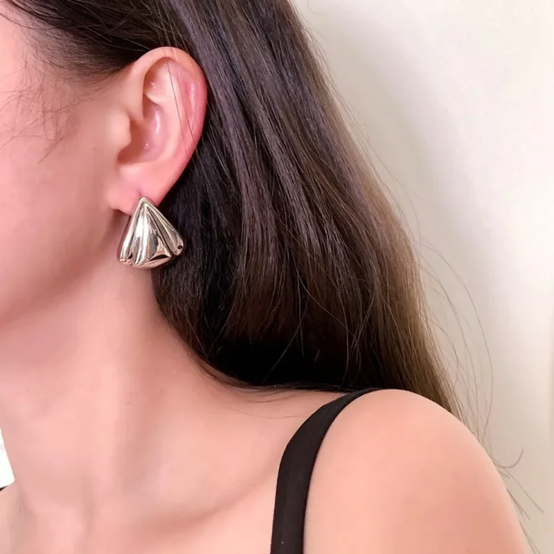 Женские Геометрические серьги-гвоздики Draweye Элегантные Простые серьги золотого