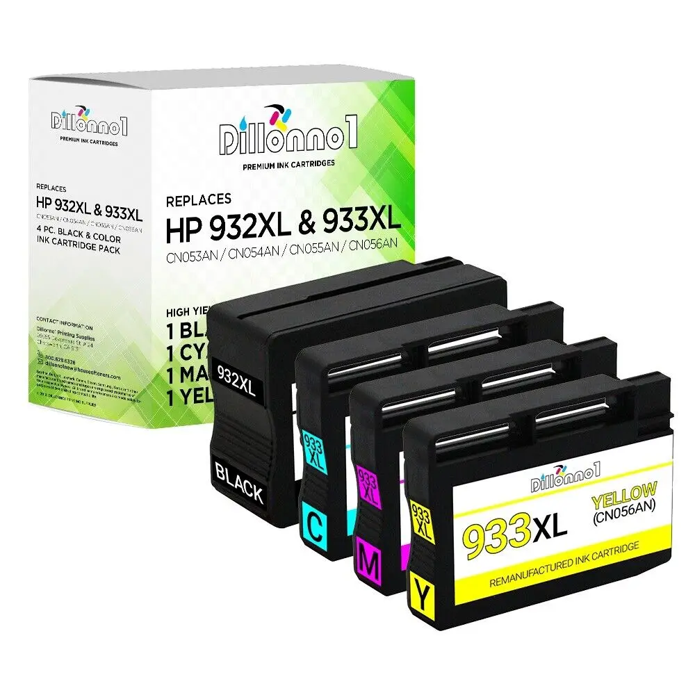 

4pk HP 932XL 933XL New Chip for OfficeJet 6100 6600 6700 7110 7610