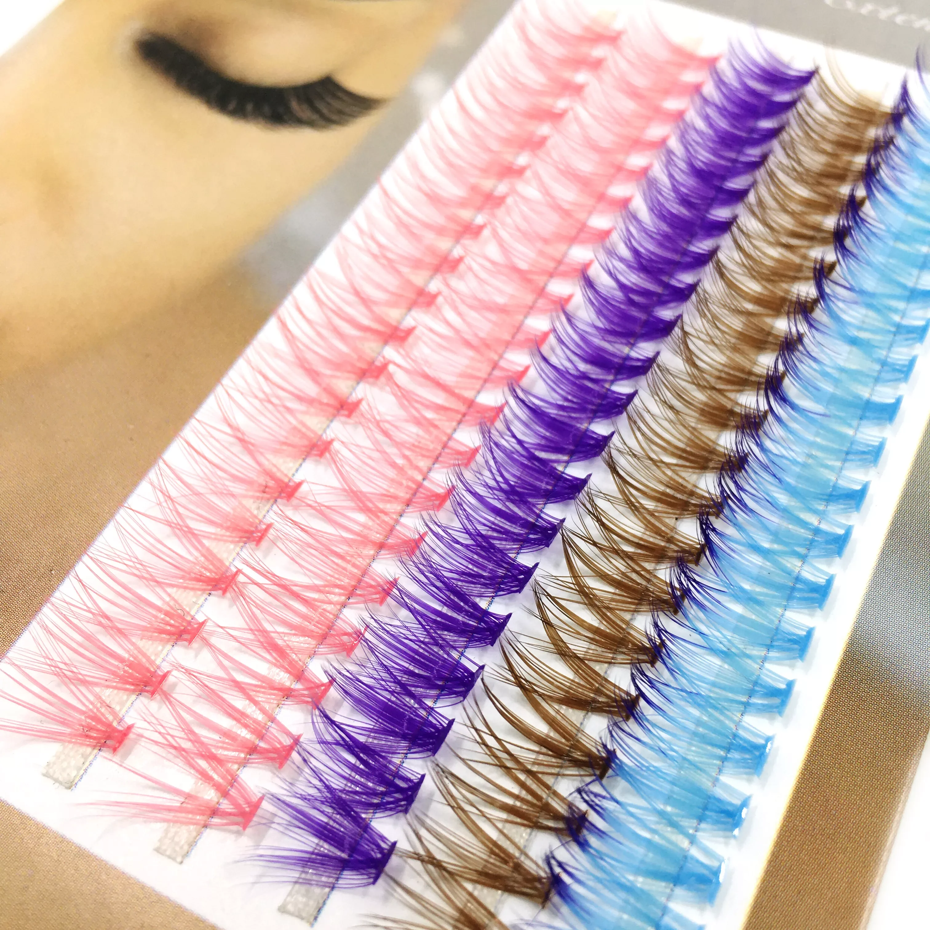 

2022NEW DD Volume Lash Curl Imitation Grafting Makeup Soft Eye Lashes 3D Faux Mink Lashes Thick HandMade Fluffy Reusable Lashes