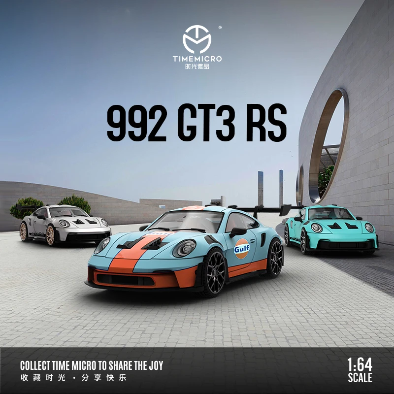 

1:64 992 GT3 RS Limited Sport Gulf Car Model Alloy Meatl Diecast Fine Workmanship Detailed Car Toy for Boy Display&Collection