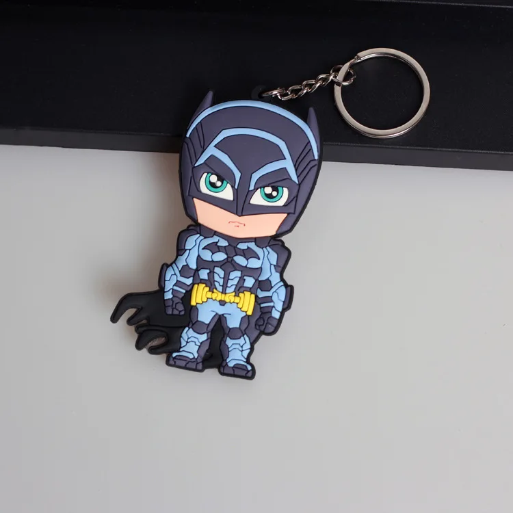 Фигурка Аниме DC Бэтмен Брюс Уэйн Джокер Супермен ПВХ мягкий резиновый брелок для