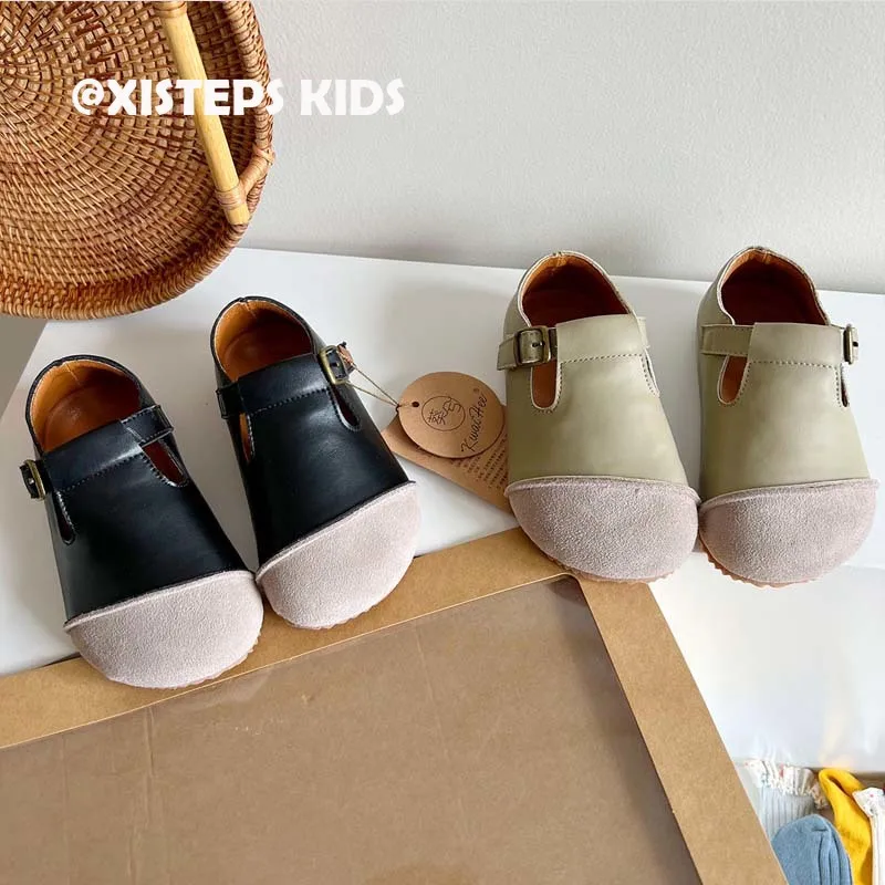 

Классические туфли из натуральной кожи в британском стиле, замшевые мокасины для маленьких мальчиков и девочек, детские черные и серые школьные туфли Sapato Infantil